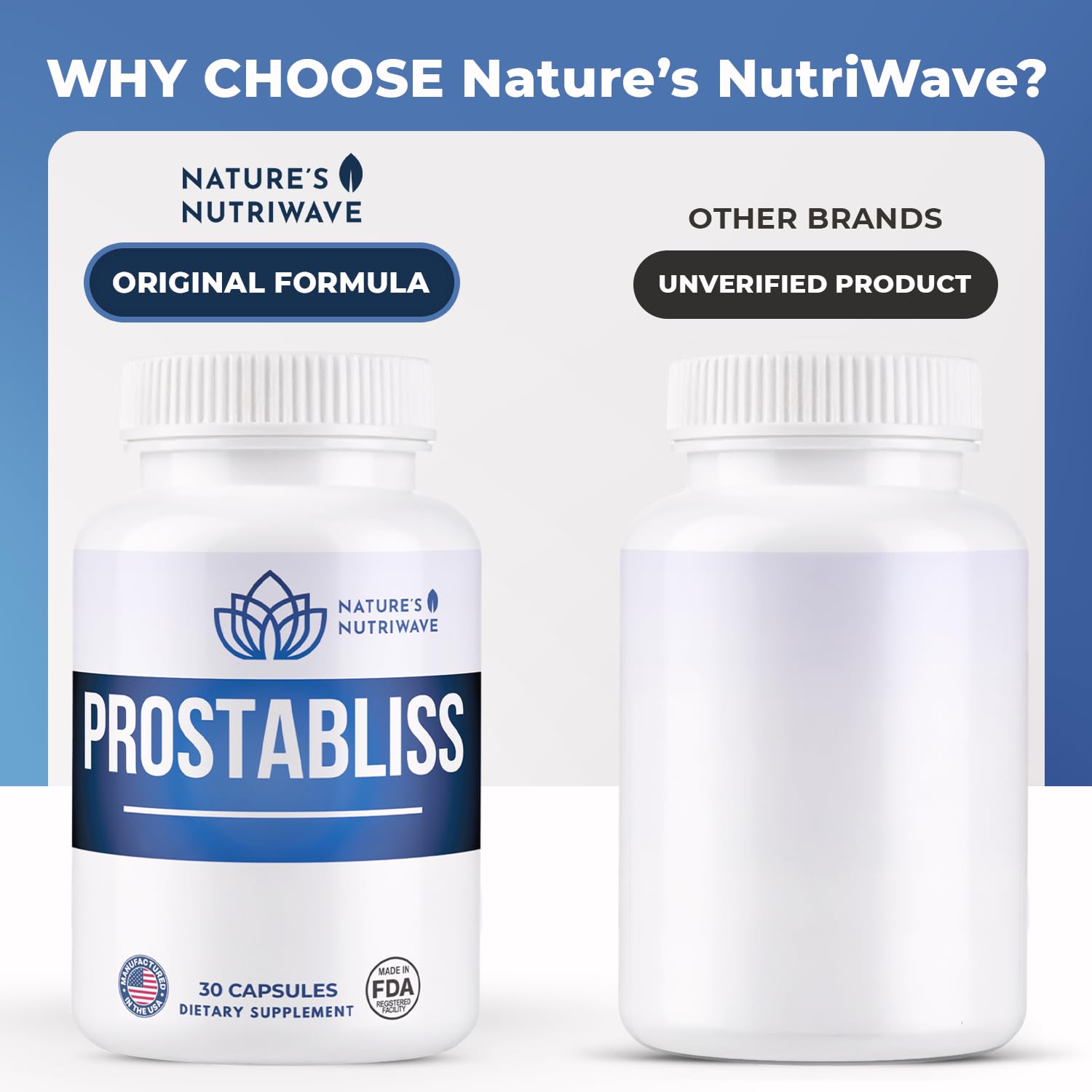 Prostabliss – 100% Natural Herbal Supplement with Zinc, Green Tea, Milk Thistle & Ginseng – Made in USA – 30 Capsules, 1 Month Supply Nature’s NutriWave Au supplements