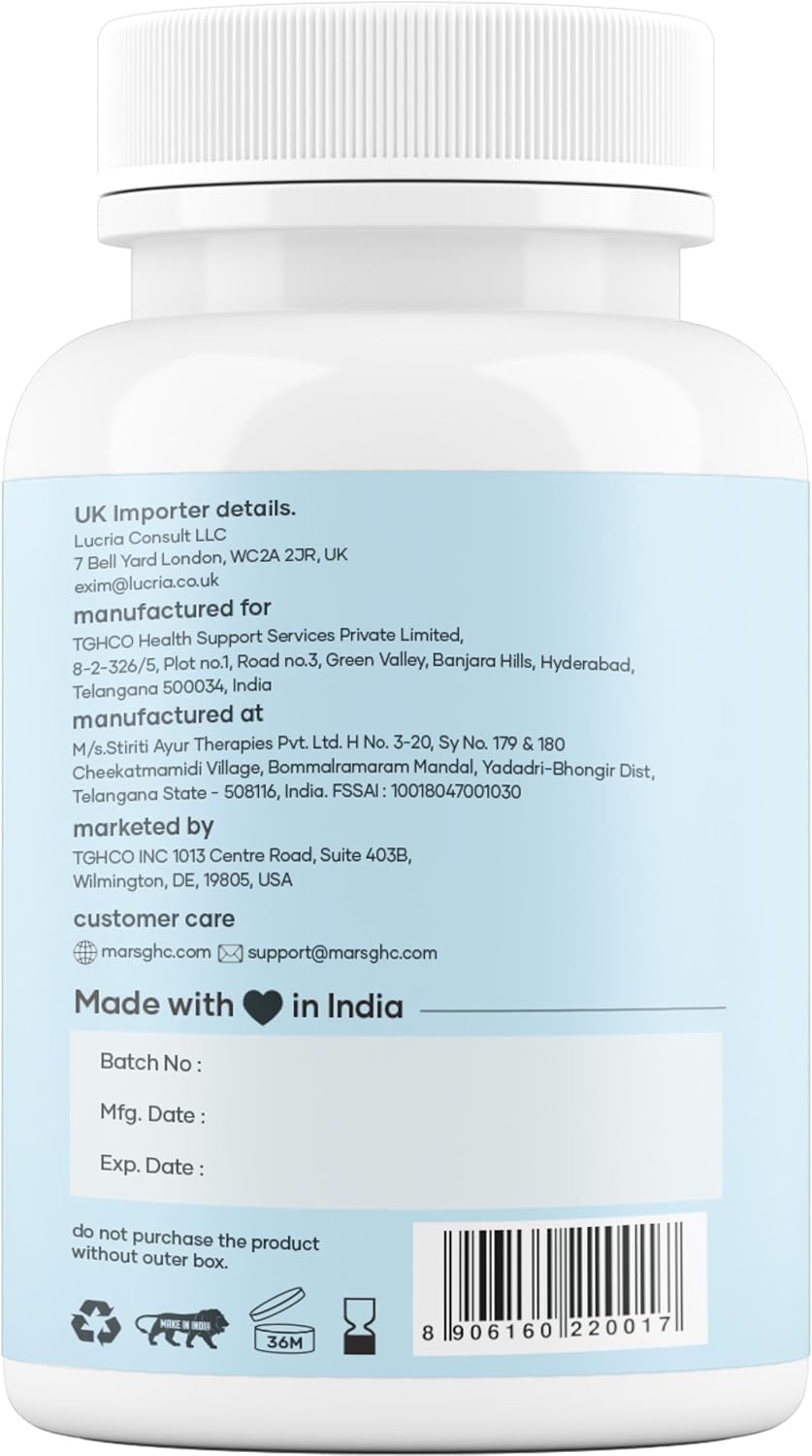 mars by GHC Triterolin | Powered by Shilajit, Ashwagandha, Safed Musli, Gokshura | 60 Capsules | Pack of 1 mars by GHC Au supplements