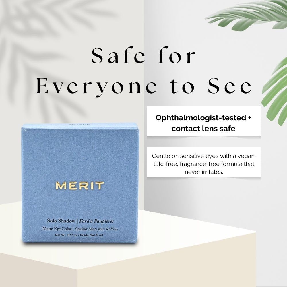 MERIT Solo Shadow Cream-to-Powder Soft Matte Eyeshadow Vachetta Merit Au supplements