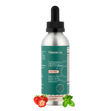 Vitaminally Liposomal Women's Liquid multivitamin Iron Free Drops| Sugar Free | Non-GMO | Gluten Free | Supports Immune System, Bone Health and Energy Metabolism