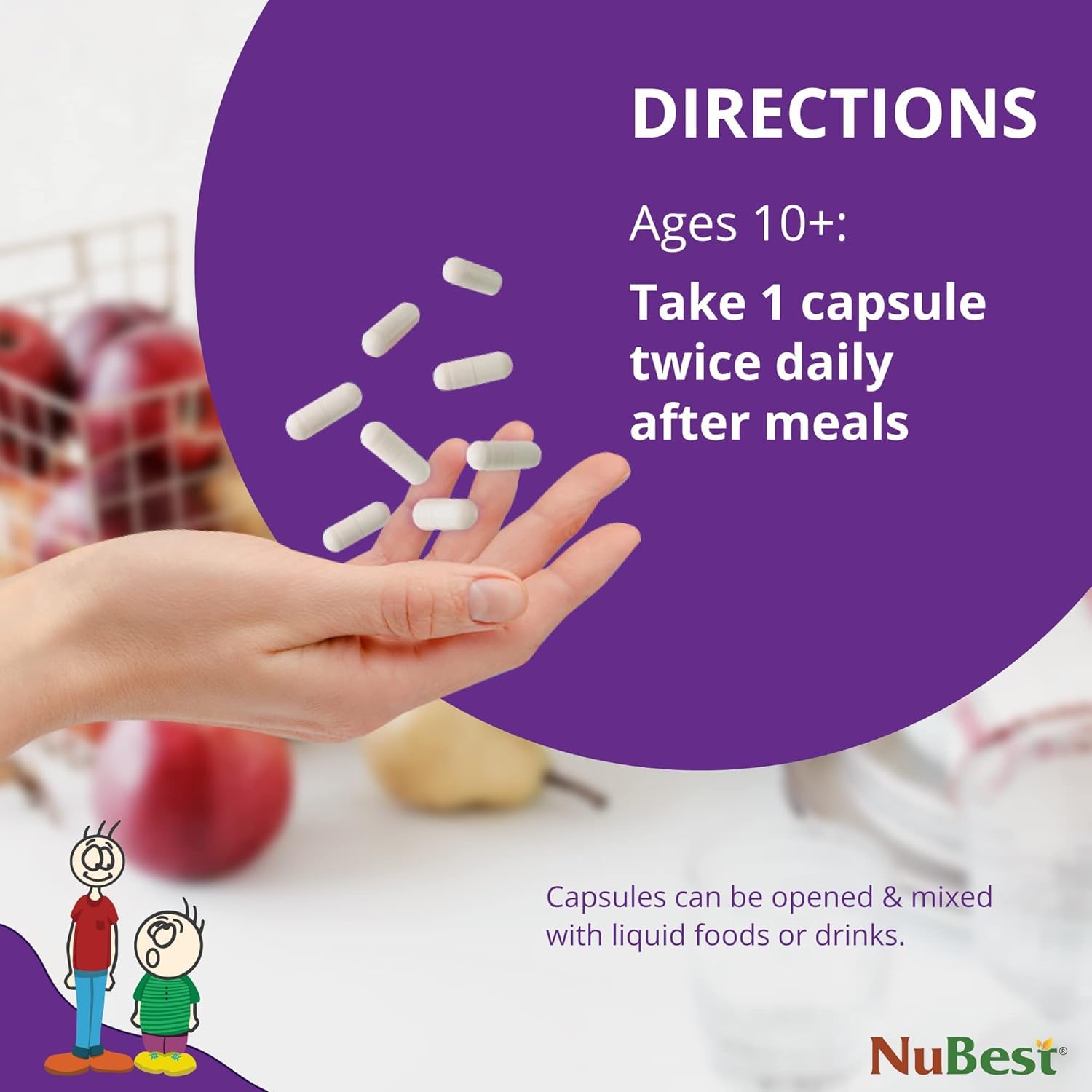NuBest Tall 10+ Premium Bone Strength Formula, Enhanced Immunity and Overall Health for Age 10+ with Calcium, Vitamin D3, Vitamin K2, and Multivitamins | 60 Capsules | 1 Month Supply NuBest Au supplements