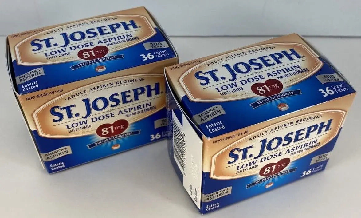 St. Joseph Pain Reliever, 81 mg, Enteric Coated Tablets, 36 ct. St. Joseph Au supplements