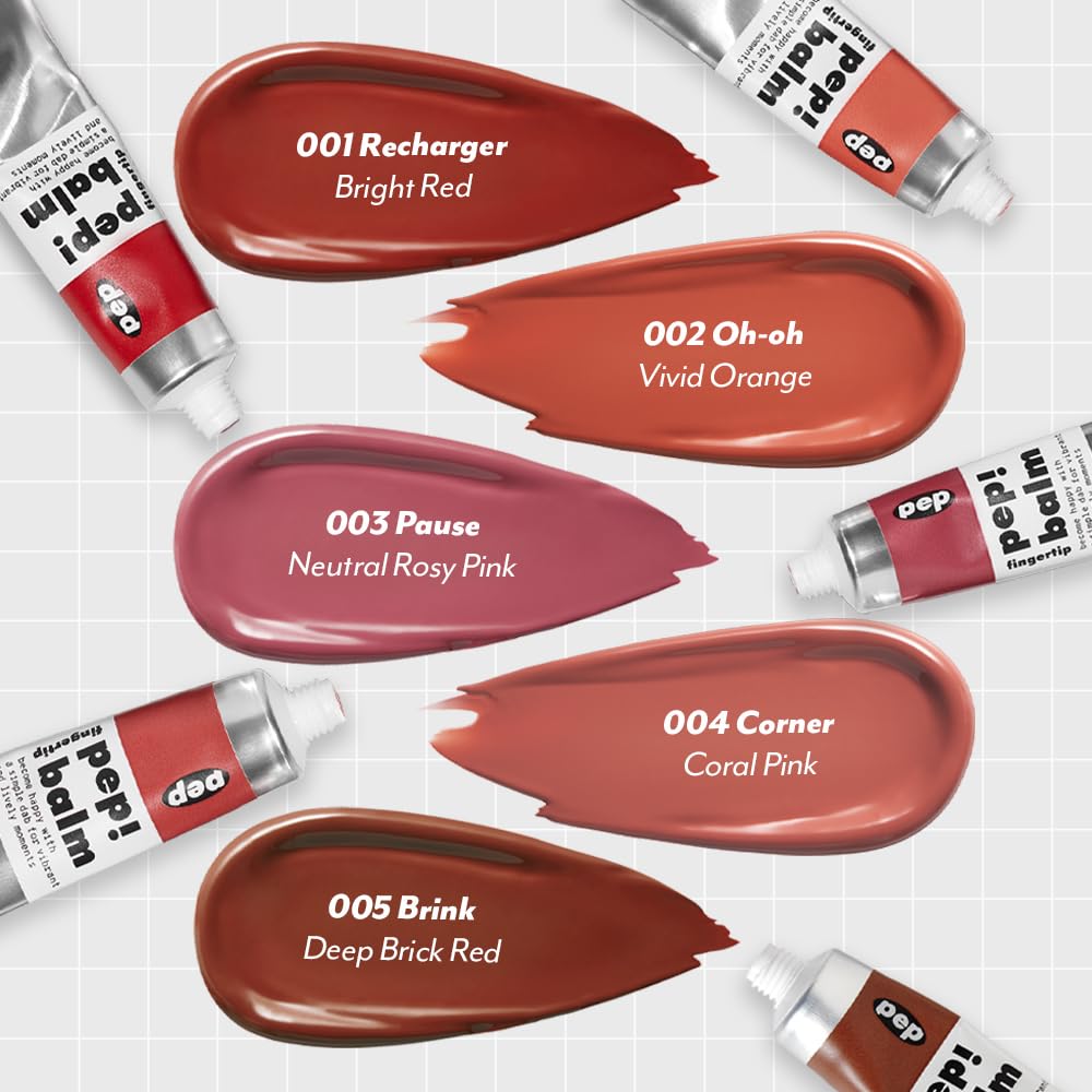 I'M MEME Lip and Cheek Tint - PepBalm 001 Recharger | Wtih Shea Butter, Gift, Liquid Blush, Travel-Friendly, Highly Pigmented, Non-Drying, Sheer Balm Gross Tint, 0.52 Oz I'M MEME Au supplements