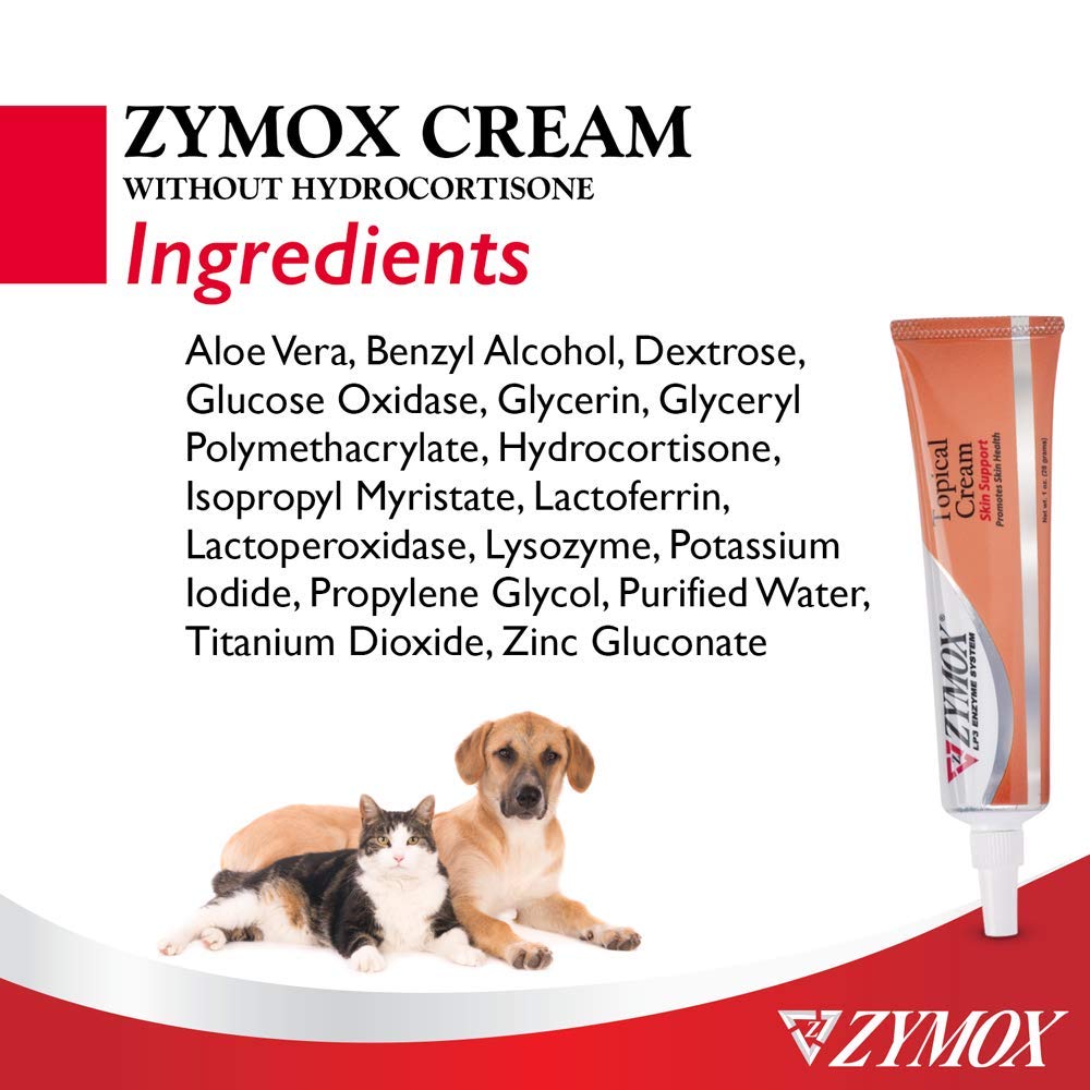 Pet King Brands ZYMOX Veterinarian Strength Topical Cream for Dogs and Cats, 1oz Pet King Brands Au supplements