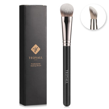 TEOYALL Angled Concealer Brush, Synthetic Contour Brush for Blending Setting Buffing with Liquid, Cream and Powder Cosmetic (Angled Brush) TEOYALL Au supplements