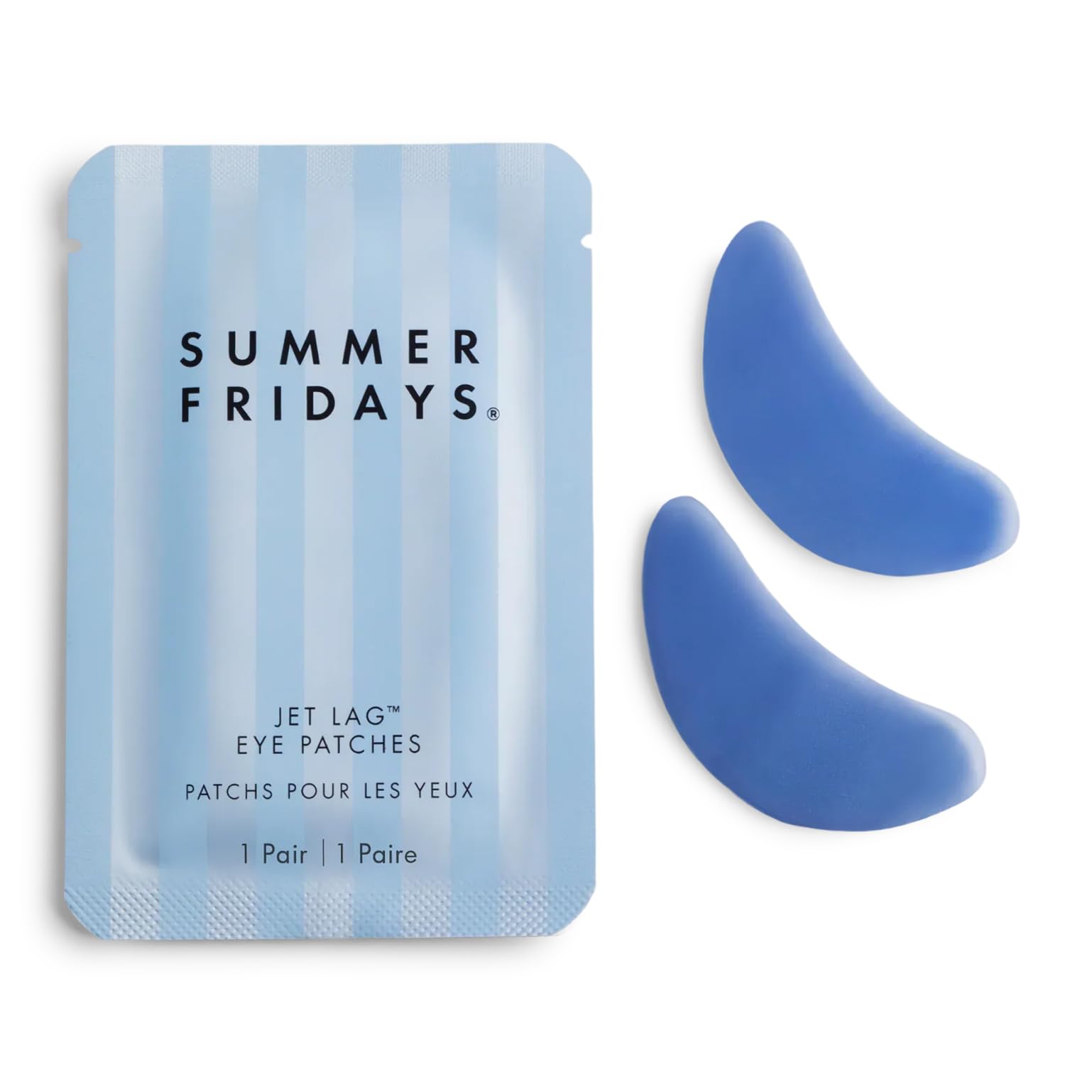 Summer Fridays Jet Lag Under Eye Patches - Hydrating & Depuffing Hydrogel Eye Masks with Caffeine & Peptides to Soothe & Refresh the Undereye Area (6 Pairs) Summer Fridays Au supplements