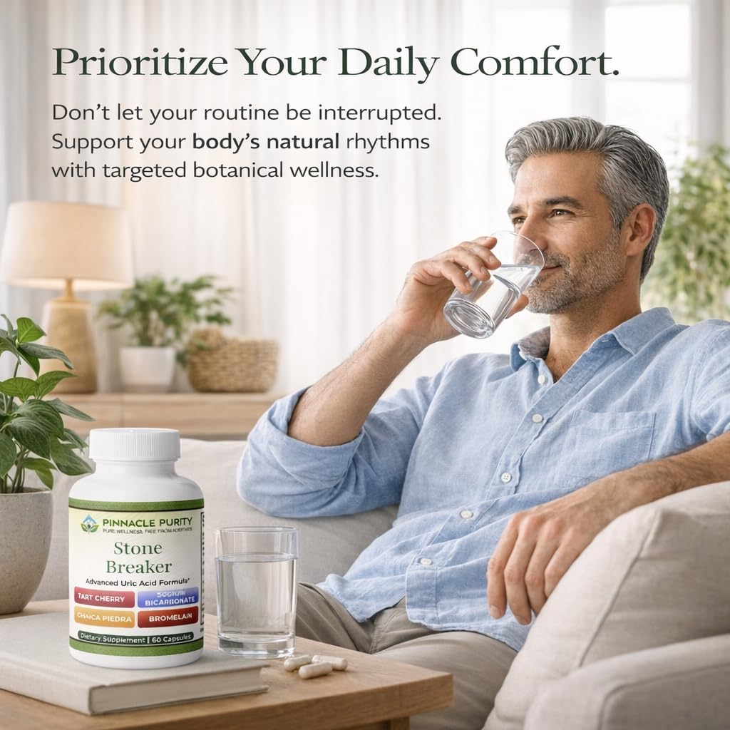 Pinnacle Purity Stone Breaker 60 Capsules, With Chanca Piedra, Tart Cherry & Bromelain – Supports Kidney & Liver Balance, Promotes Gentle Stone Management, Enhances Natural Cleansing Pathways, Non-GMO Pinnacle Purity Au supplements