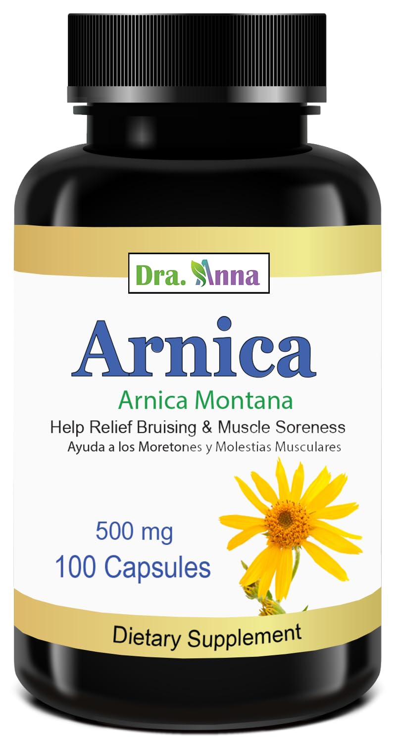 Arnica Montana Capsules 500mg 100 Capsules DRA. ANNA Au supplements