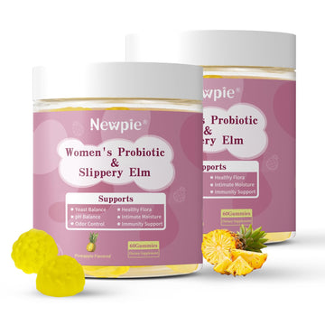 Blltzzz Her Juicy Women's Probiotic Gummies | Pineapple Flavor | Contains Slippery Elm and Probiotic Blend to Support Women's Intimate pH Balance, Gut Wellness and Overall Well-Being | 60 Gummies (2) Blltzzz Au supplements