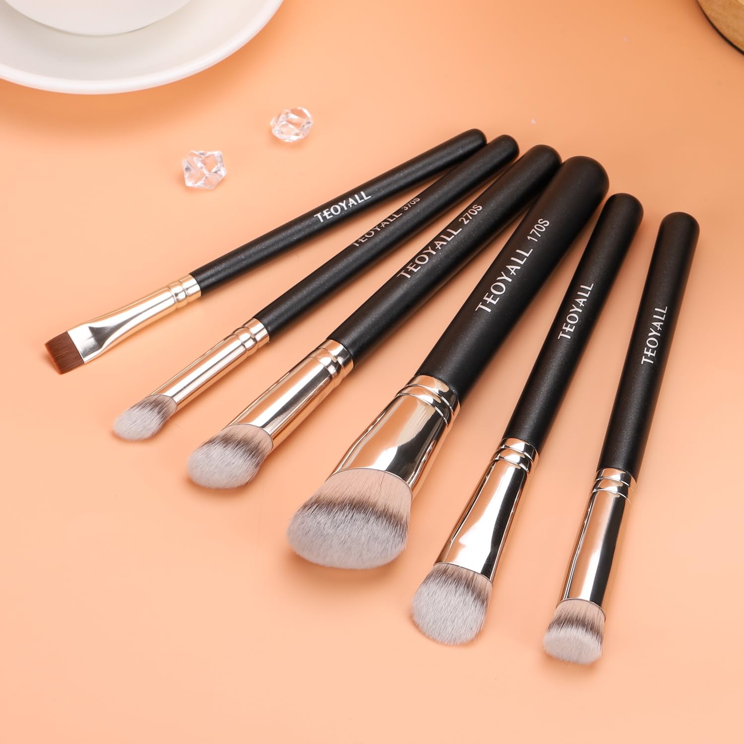 TEOYALL Angled Concealer Brush, Synthetic Contour Brush for Blending Setting Buffing with Liquid, Cream and Powder Cosmetic (Angled Brush) TEOYALL Au supplements