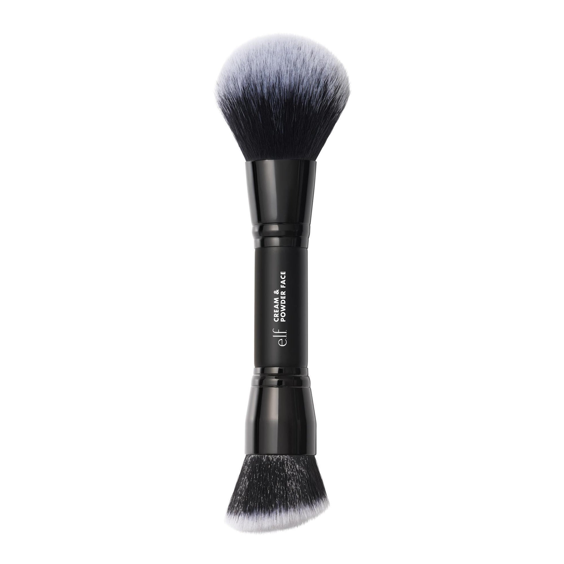 e.l.f. Dual-Ended Cream + Powder Brush, Two-in-One Makeup Brush For Creating A Gorgeous, Airbrushed-looking Complexion, Vegan & Cruelty-free e.l.f. Au supplements