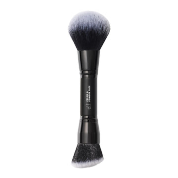 e.l.f. Dual-Ended Cream + Powder Brush, Two-in-One Makeup Brush For Creating A Gorgeous, Airbrushed-looking Complexion, Vegan & Cruelty-free e.l.f. Au supplements