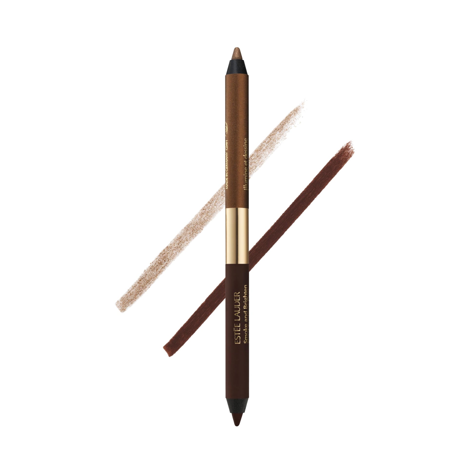 Estée Lauder Smoke and Brighten Long-Lasting Waterproof Kajal Eyeliner Pencil Duo, 0.03 Ounce, Dark Chocoloate/Rich Bronze Estée Lauder Au supplements