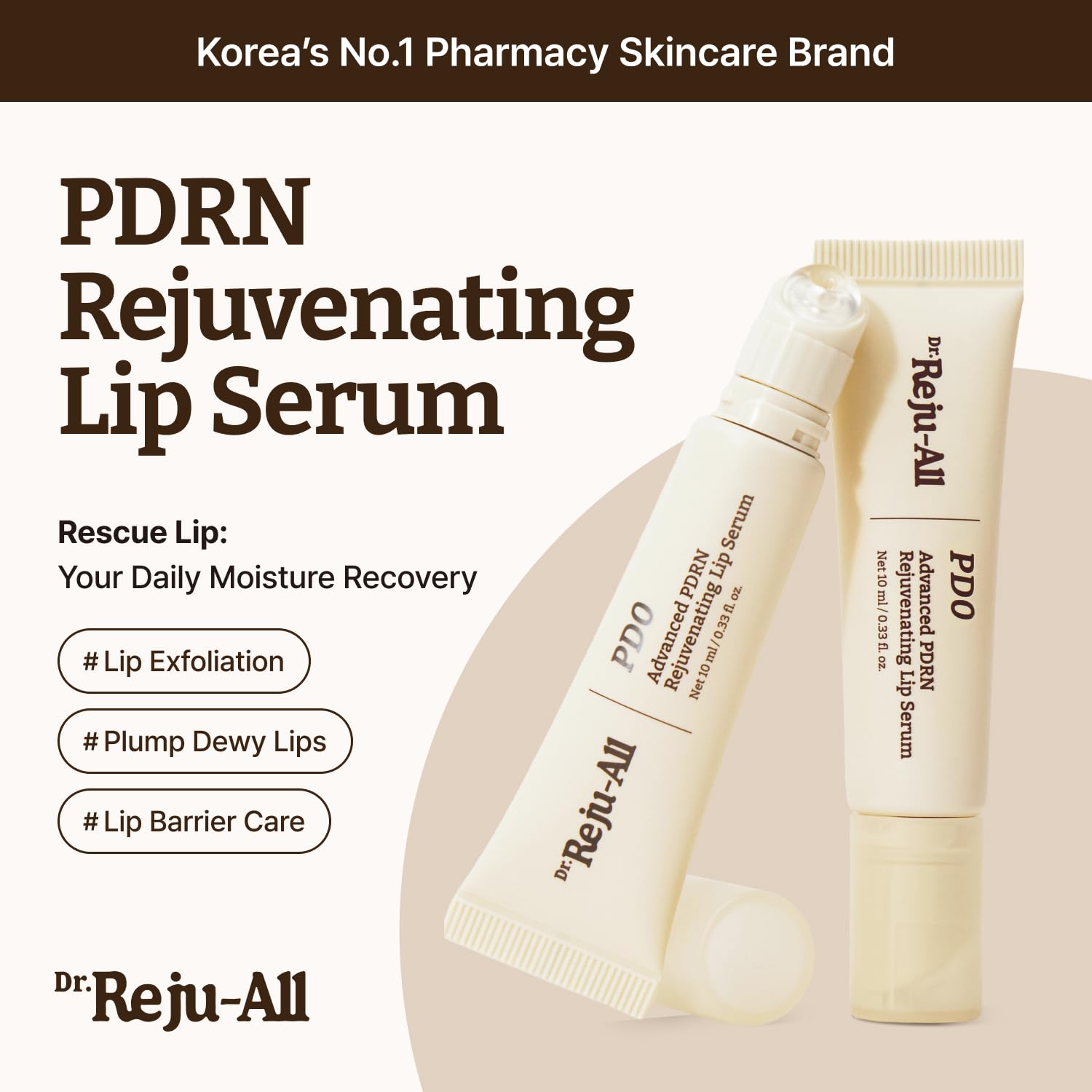 Dr. Reju-All Advanced PDRN Rejuvenating Lip Serum – Hydrating Lip Balm with Lipozip PDRN for Glowy, Dewy Lips – Gentle Exfoliating & Smoothing Lip Moisturizer – Hibiscus & Lactic Acid – 0.3 Fl Oz Dr.Reju-All Au supplements