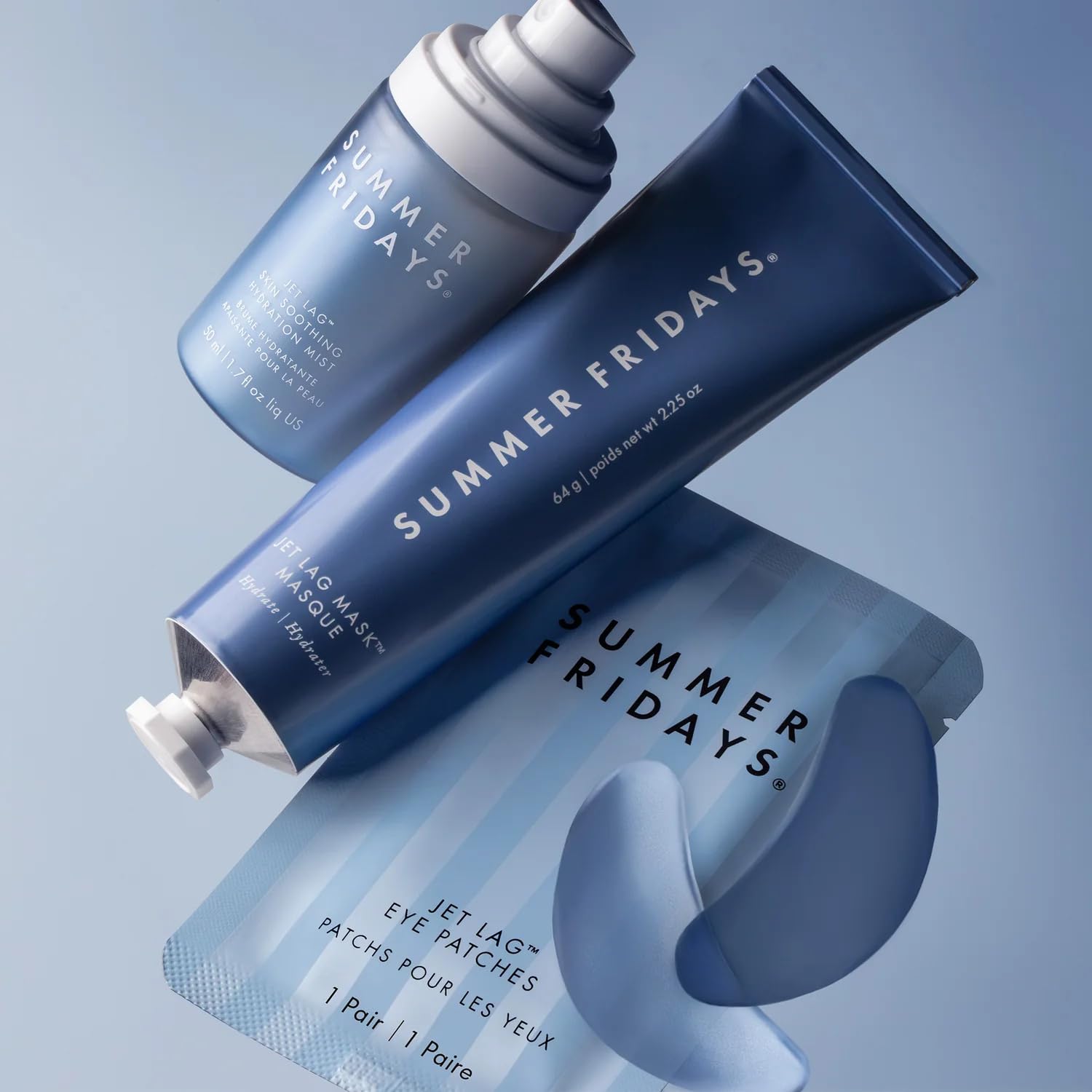 Summer Fridays Jet Lag Under Eye Patches - Hydrating & Depuffing Hydrogel Eye Masks with Caffeine & Peptides to Soothe & Refresh the Undereye Area (6 Pairs) Summer Fridays Au supplements