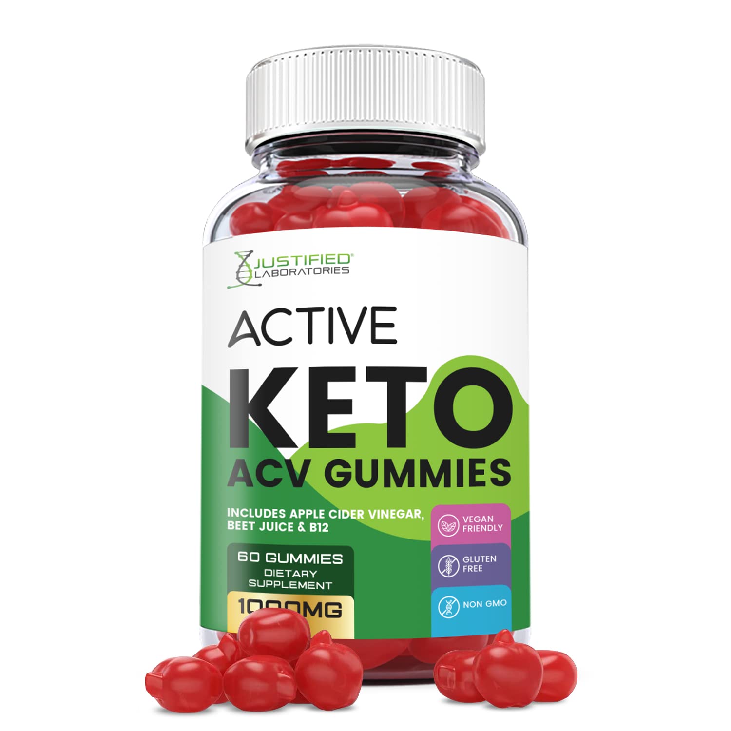 Justified Laboratories Active Keto ACV Gummies 1000MG with Pomegranate Juice Beet Justified Laboratories Au supplements