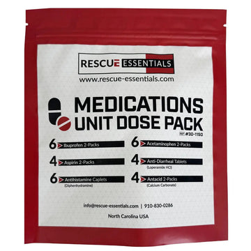 MEDICATIONS Unit DOSE Pack by RESCUE ESSENTIALS Rescue Essentials Au supplements