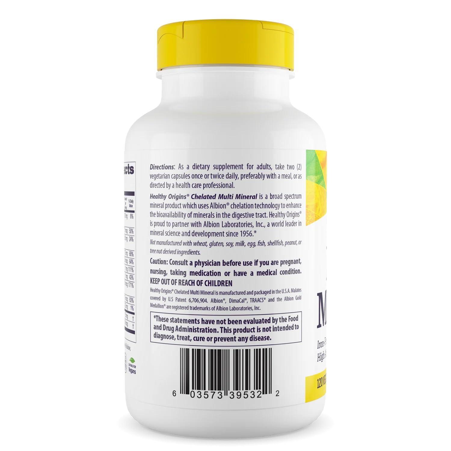 Healthy Origins Chelated Multi Mineral (Albion Minerals, Bioavailable, Non-GMO, Gluten Free), 240 Veggie Caps Healthy Origins Au supplements