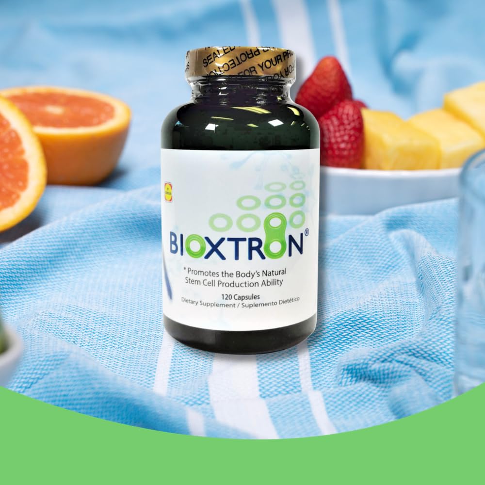 Bioxtron Natural AFA Stem Cell Supplement - Joint Support & Muscle Pain - Immune System Support - Natural Blue Green Algae Spirulina - 120 Caps Bioxtron Au supplements