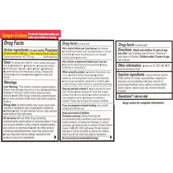 Percogesic Extra Strength Pain Relief | Aspirin Free Dual Action Relief | 40 Coated Caplets (3 Pack) Percogesic Au supplements