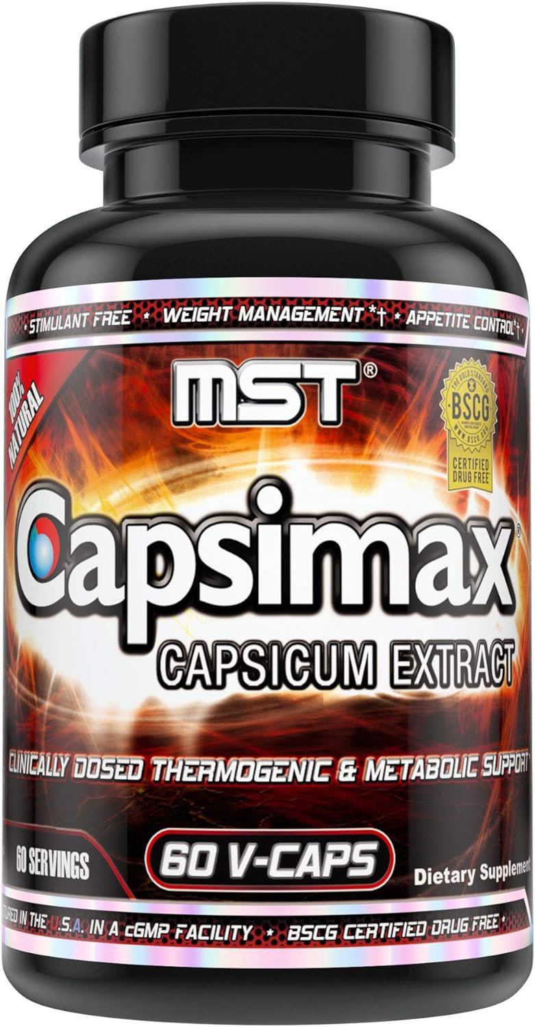 MST Capsimax Supplement 100mg V Capsules, 60 Servings Clinically Dose the MST Store Au supplements