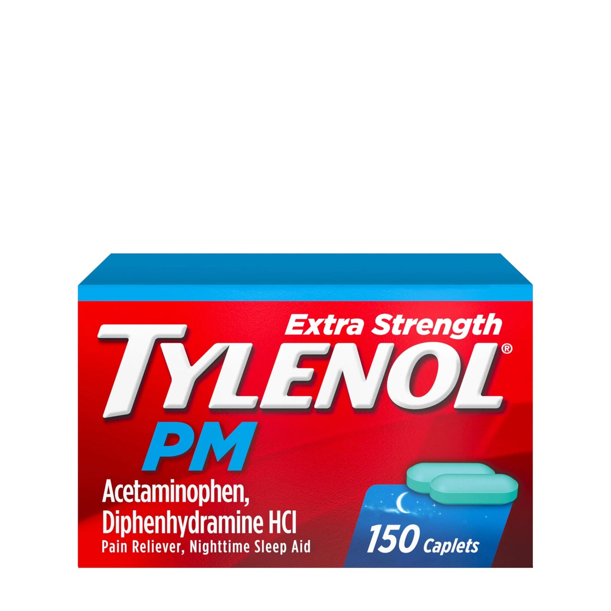 Tylenol PM Extra Strength Nighttime Pain Reliever & Sleep Aid Caplets, 500 mg Acetaminophen & 25 mg Diphenhydramine HCl, Relief for Nighttime Aches & Pains, Non-Habit Forming, 150 ct Tylenol Au supplements