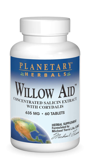 Planetary Herbals Willow Aid Tablets, 60 Count Planetary Herbals Au supplements