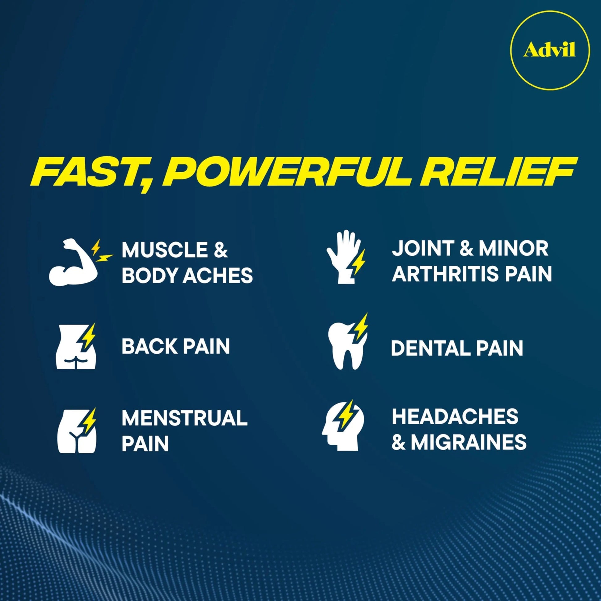 Advil Dual Action Coated Caplets with Acetaminophen, 250 Mg Ibuprofen and 500 Mg Acetaminophen Per Dose (2 Dose Equivalent) for 8 Hour Pain Relief - 72 Count Advil Au supplements