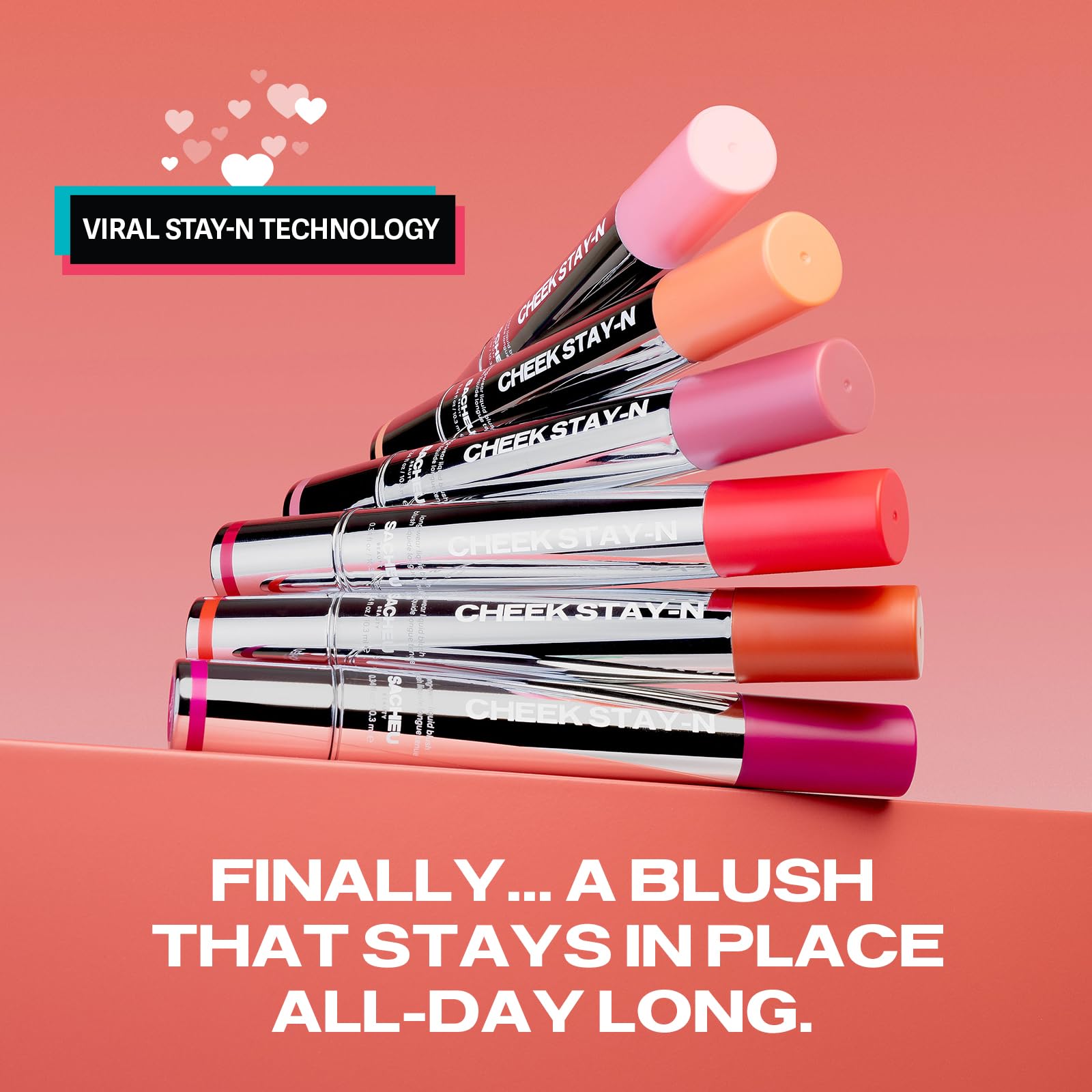 Sacheu Cheek STAY-N Liquid Blush for Cheeks — High Pigment, Buildable, Lightweight Cream Blush for Dewy & Radiant Flushed Cheeks — Long-lasting & Cruelty Free, I'm Guilty Sacheu Au supplements