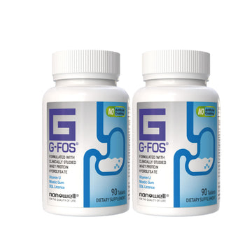 NANOWELL G-FOS Digestive Health Supplement, Vitamin U - 90 Tablets X 2 Bottles for 2 Months (180 Count) NANOWELL Au supplements