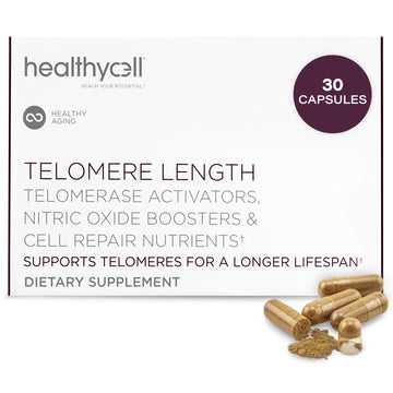Healthycell Telomere Length Supplement - Anti-Aging Telomere Lengthening Supplements with Phytonutrients & Vitamins for Cellular Health - AC-11, Astragalus & Resveratrol - 30 Capsules Healthycell Au supplements