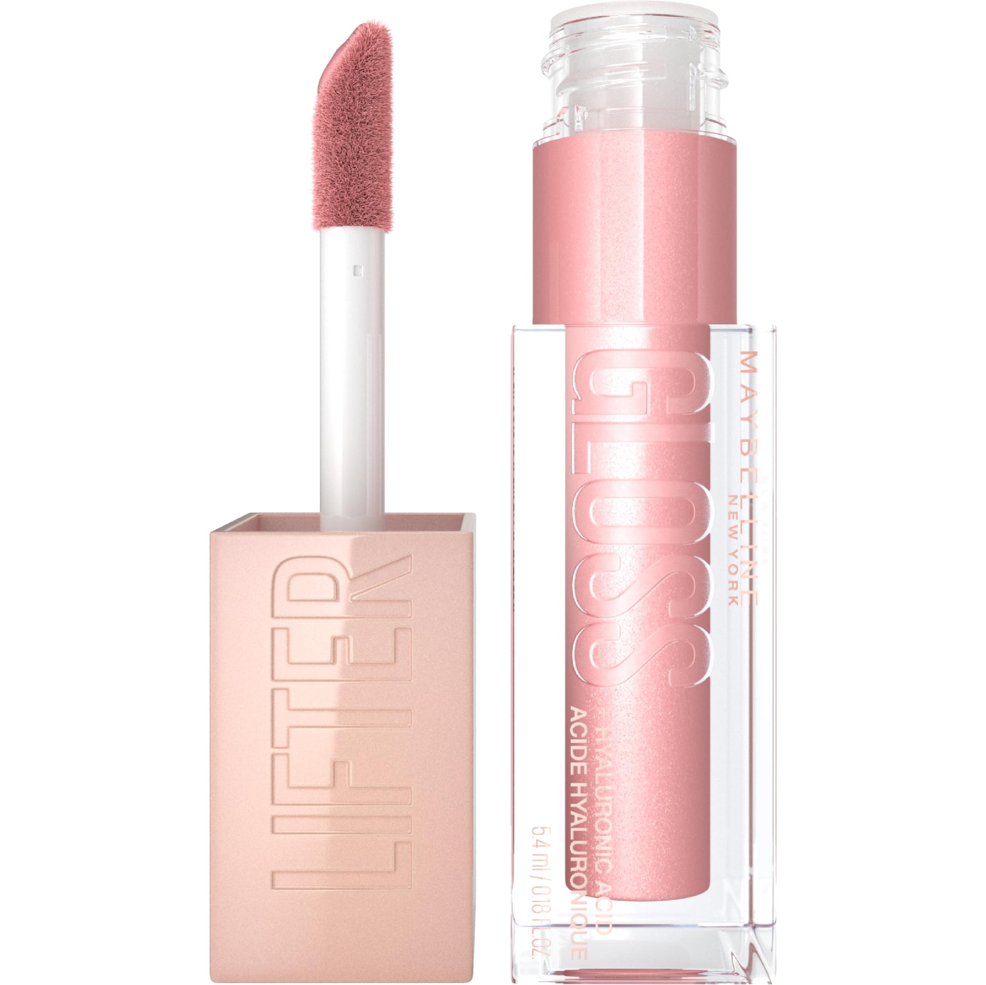 Maybelline Lifter Gloss, Hydrating Lip Gloss with Hyaluronic Acid, High Shine for Plumper Looking Lips, Opal, Pink Neutral, 0.18 Ounce MAYBELLINE Au supplements