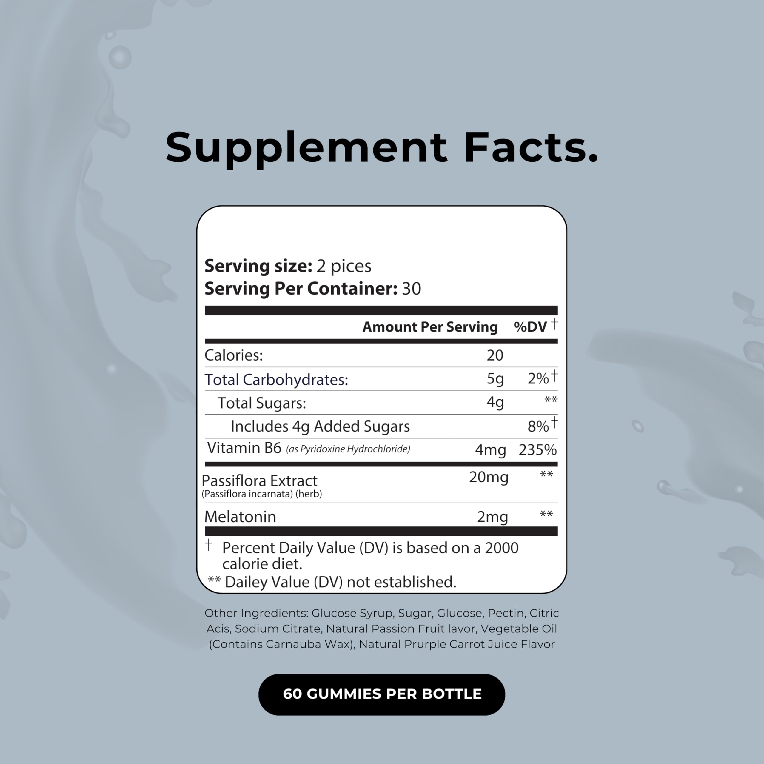 Up&Down Supplements Sleep Well Gummies | Deeper Sleep, Relaxation, Rest & Recovery Support | Melatonin, Vitamin B6 & Passionflower | Made in USA | Vegan, Non-GMO, Gluten Free | 60 Sleep Gummies Up&Down Supplements Au supplements