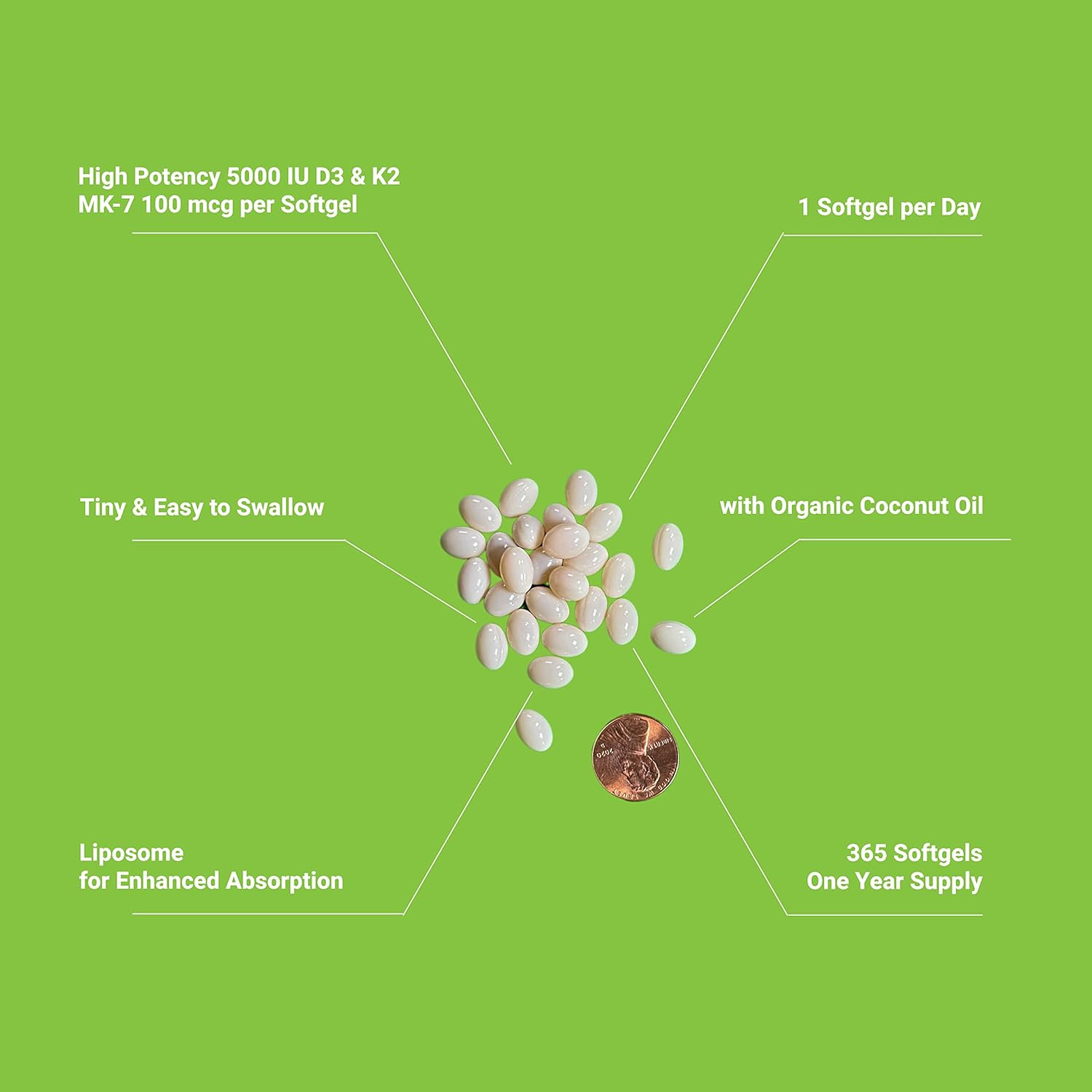 UpNourish Liposomal D3 & K2 MK-7, Advanced Absorption for Optimal Bone and Immun