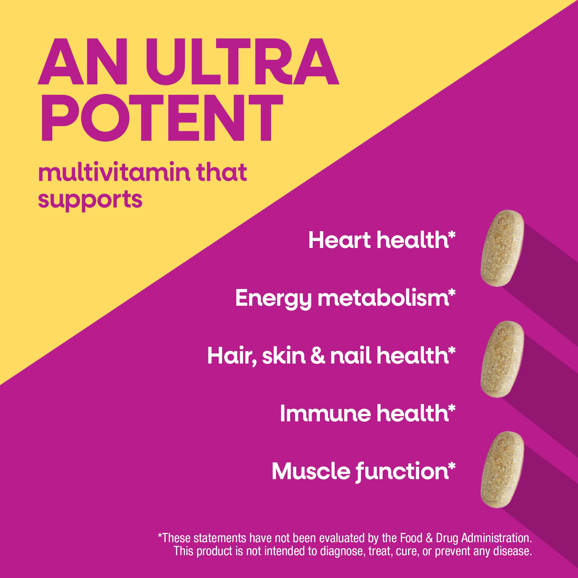 Nature's Way Alive! Ultra Multivitamin for Women, Complete Daily Women's Vitamins, High Potency Formula, Promotes Energy Metabolism and Muscle Function*, Vitamin A, C, D, Methylated B12, 60 Tablets Nature's Way Au supplements