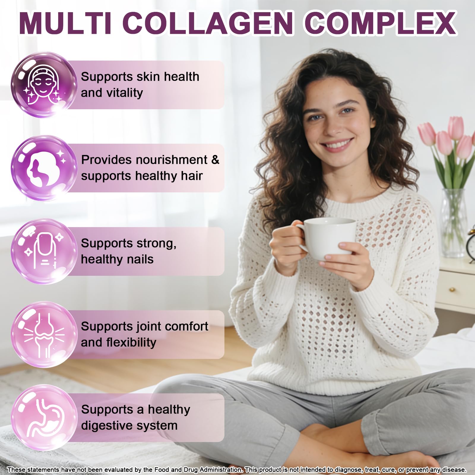 Multi Collagen Peptides Liquid Drops, 2oz – Types I, II, III, V, X, Hydrolyzed Collagen Complex for Hair, Skin, Nails, Bones & Joint Support | Collagen Supplement w. Hyaluronic Acid, Biotin, Vitamin C WellVeraVida Au supplements