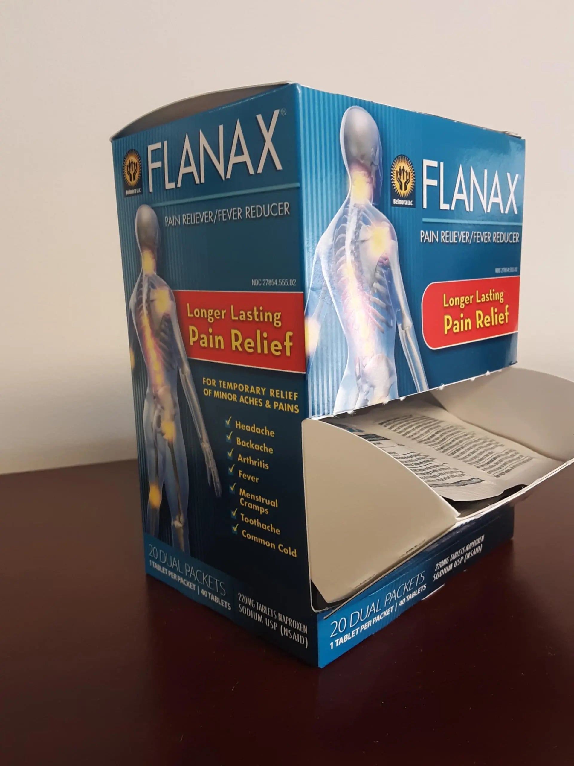 Flanax Pain Reliever Tablets 2ct Retail Dispenser Flanax Au supplements