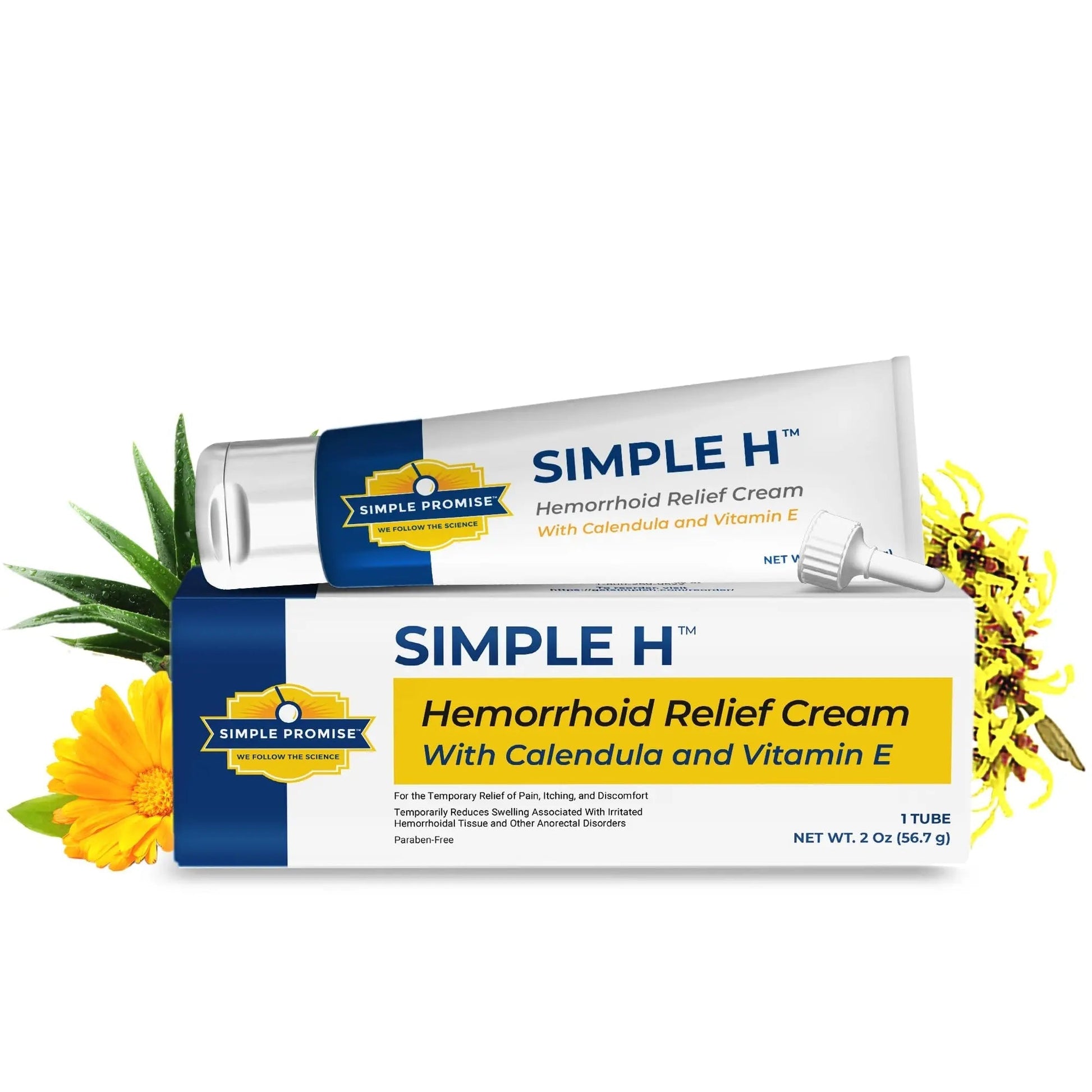 Simple Promise – Simple H Hemorrhoid Cream – Gentle Fast-Absorbing Formula with 28 Potent Ingredients & Enhanced Delivery System – Paraben-Free, Promotes Comfort & Relief, 2 oz Simple Promise Au supplements