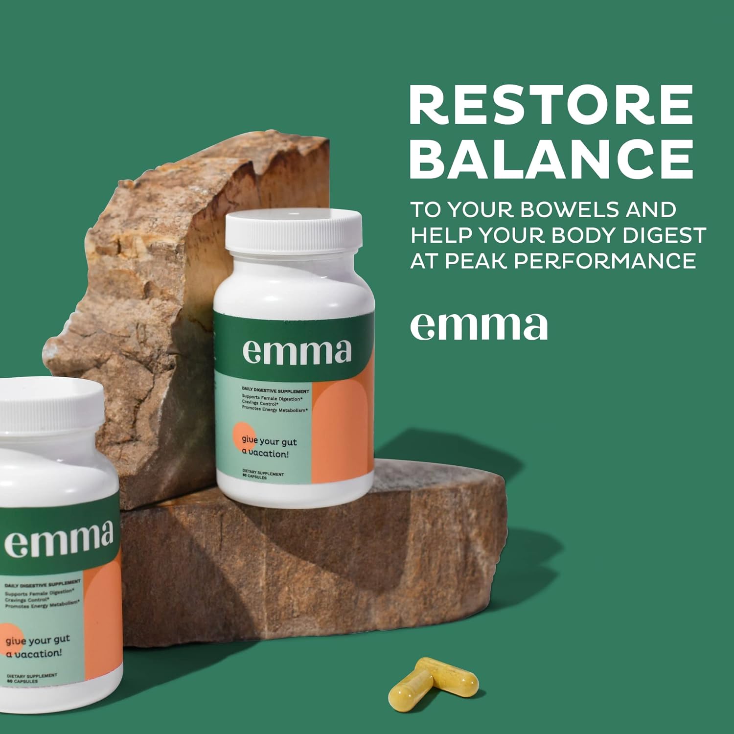 Emma Gut Health - Gas and Bloating Relief, Constipation, Leaky Gut Repair Emma Au supplements