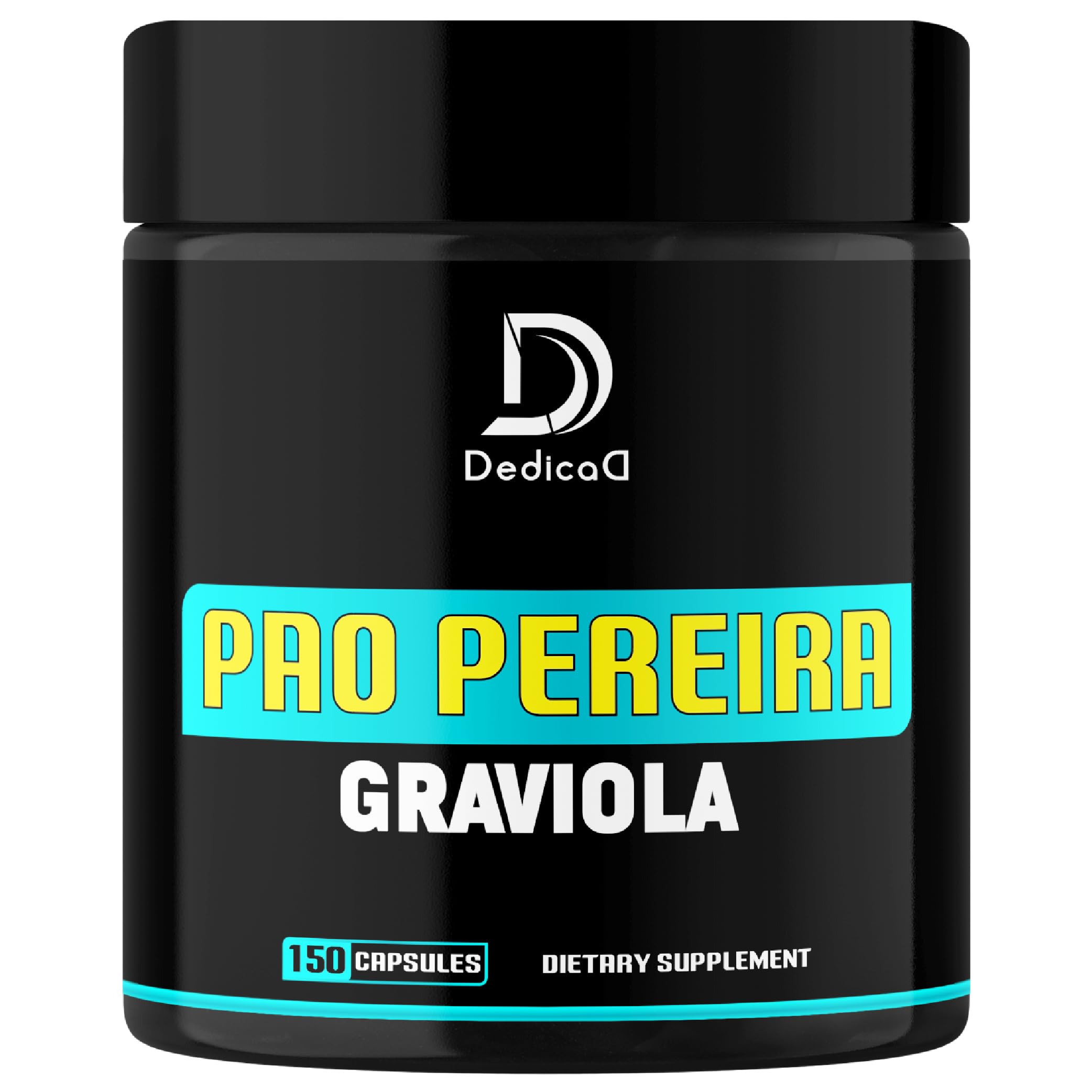 DEDICAD Pao Pereira Bark Extract and Graviola Soursop - 150 Capsules Supply DEDICAD Au supplements