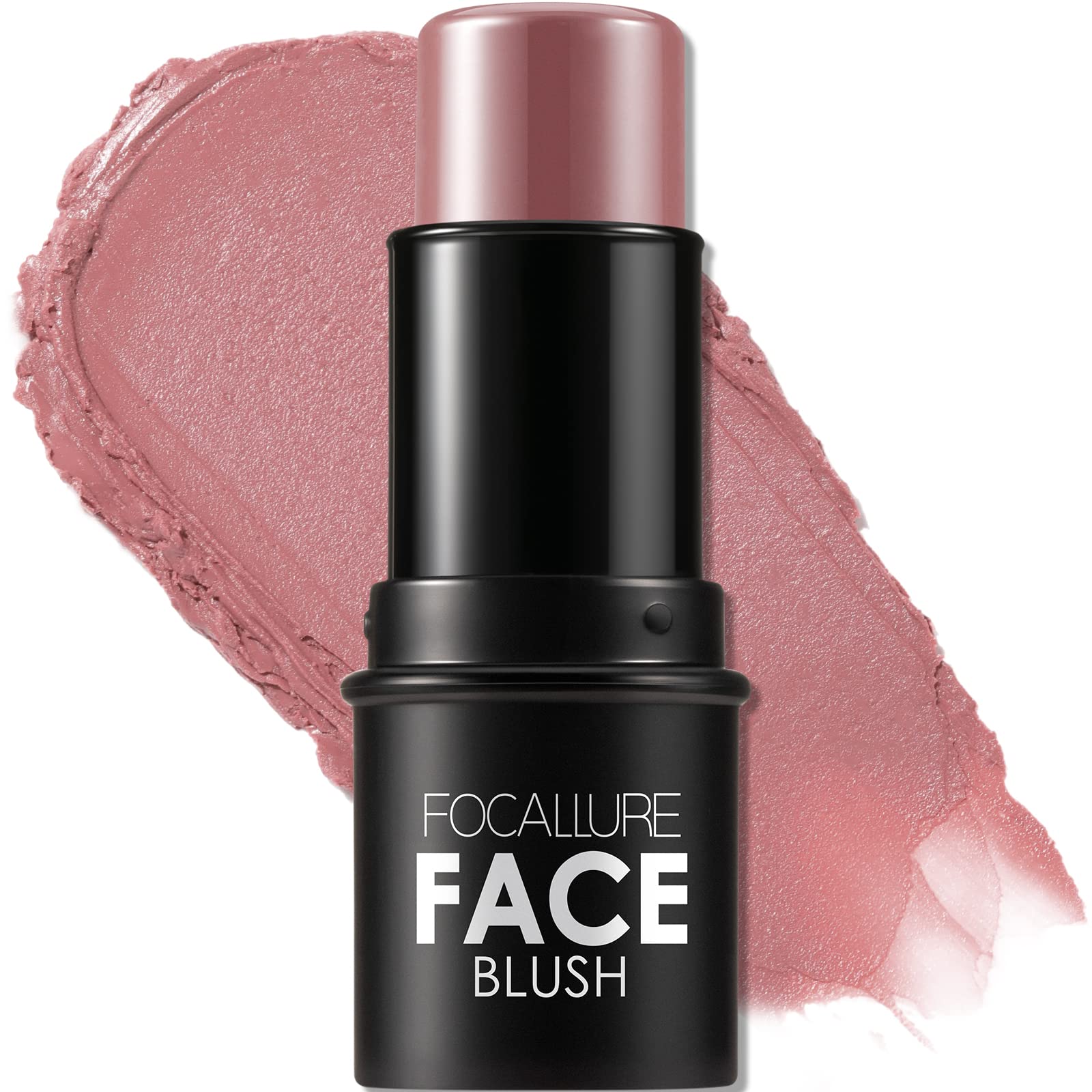 FOCALLURE Cream Blush Makeup,Buildable Blush Stick for Cheeks,Matte and Dewy Finish,Long Wearing,Easy Application,Lightweight Multi Stick,ROSE FLUSH FOCALLURE Au supplements