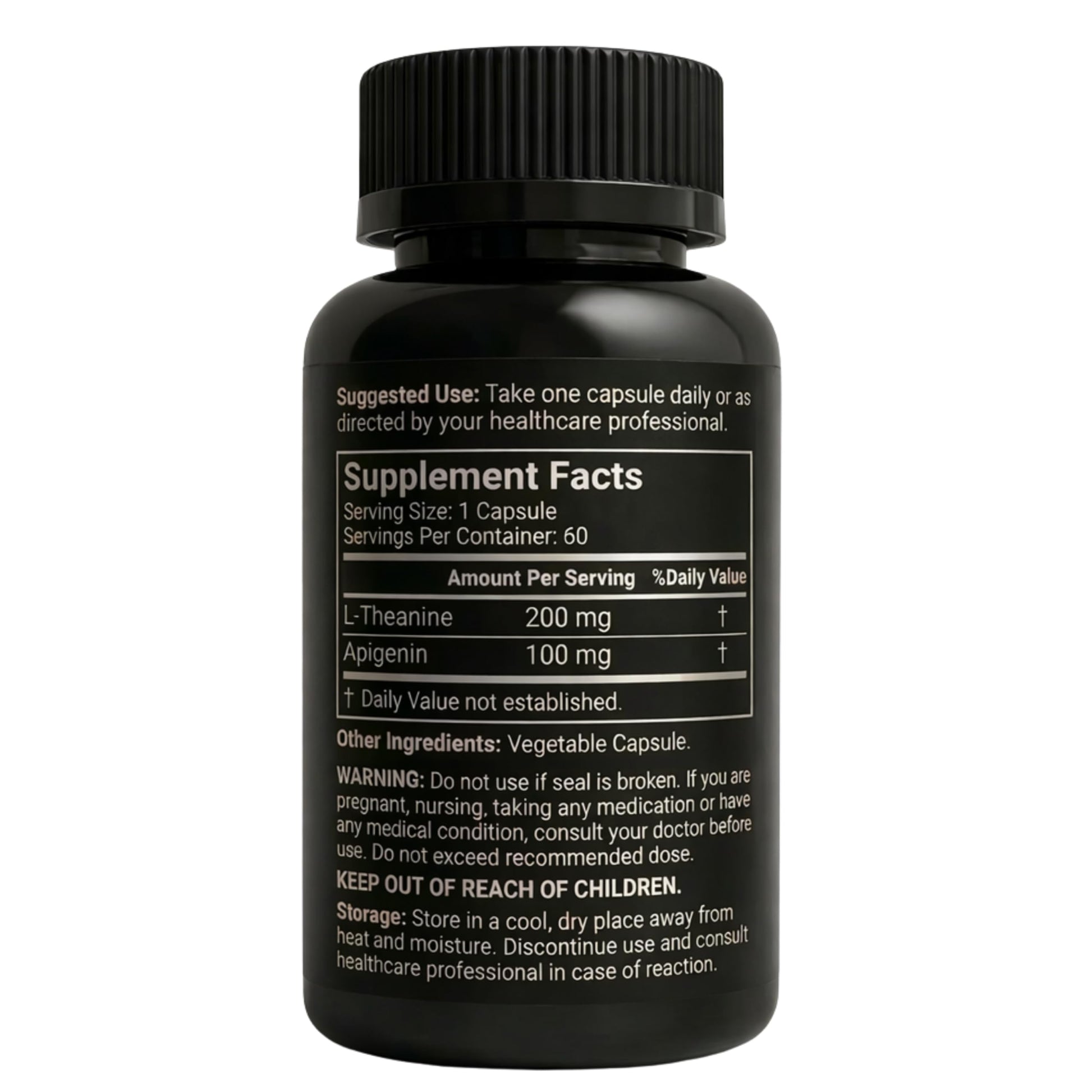 Mindvance Apigenin 100mg with L-Theanine 200mg Supplement Capsules for Sleep Support, Relaxation, Clarity & Calm | Melatonin Free | 60 Vegan Capsules Mindvance Au supplements