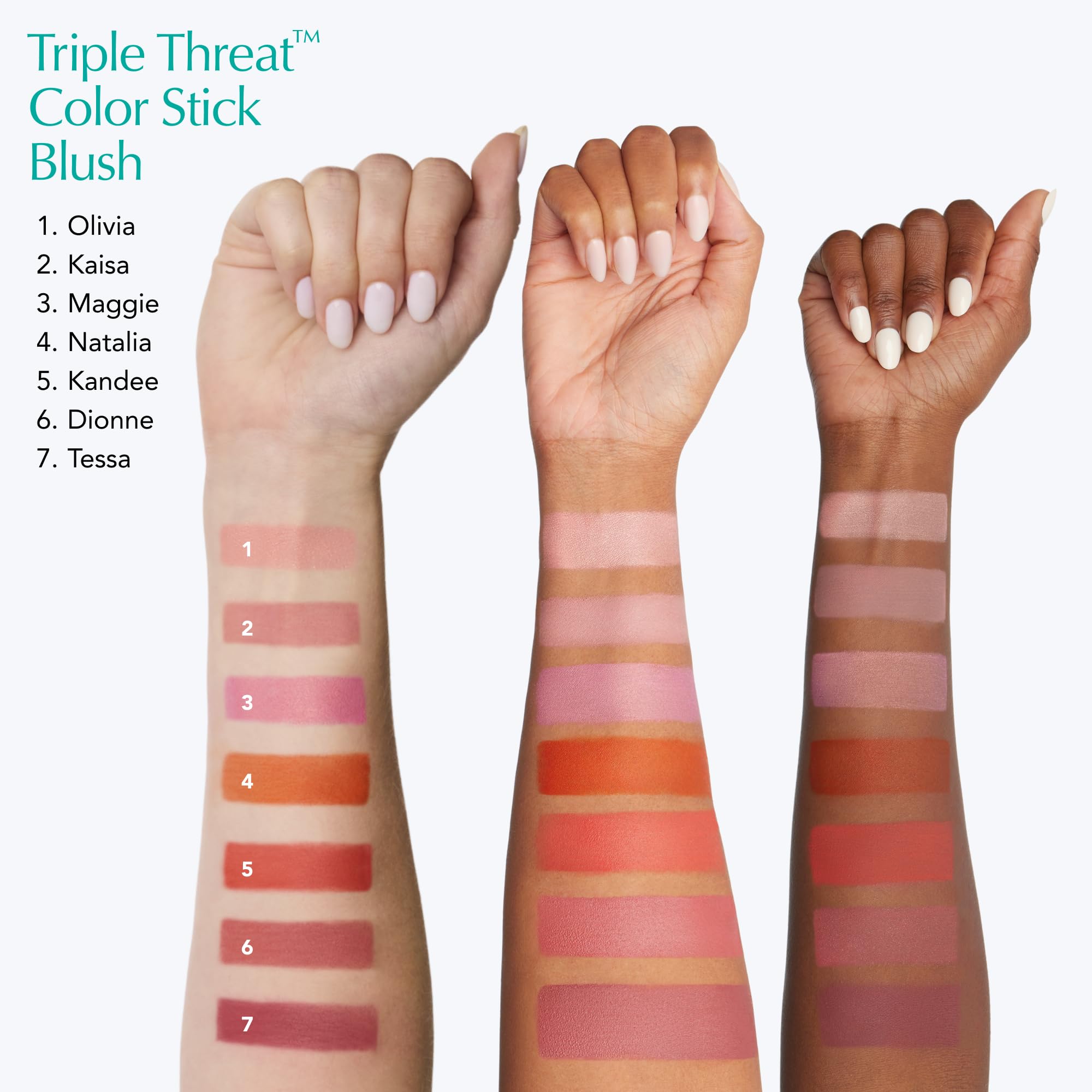 Thrive Causemetics Triple Threat Color Stick: Cream Blush Stick with Vitamin E, Evening Primrose Oil, Waterproof Smudge Proof Face Makeup Formula, Kaisa (Dusty Rose Matte) Thrive Causemetics Au supplements