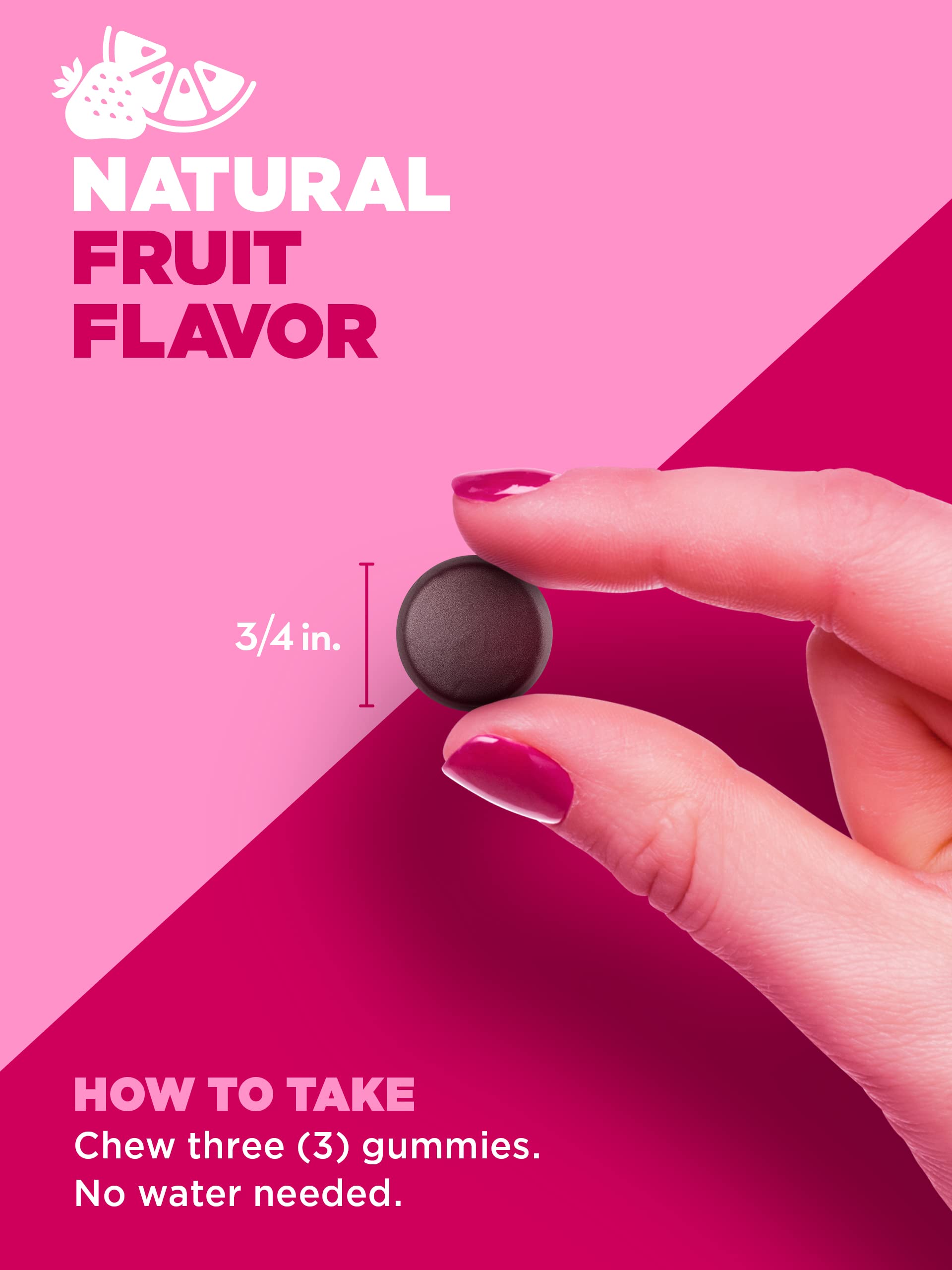 PINK Prenatal Vitamins | 60 Gummies with DHA and Folic Acid | Non-GMO & Gluten Free Multivitamin