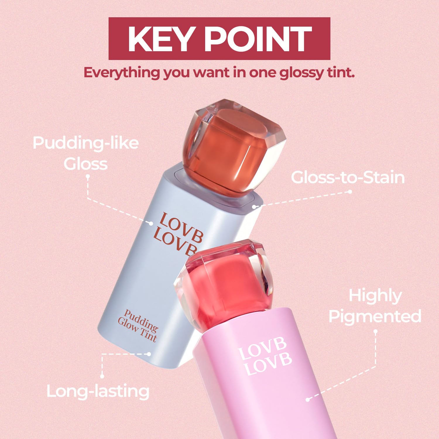 LOVB LOVB Pudding Glow Korean Lip Tint | Natural Lip Stain | Gloss to Stain | Long-Lasting & Non-Sticky | Lightweight Lip Tint | 0.14 oz. (04 SUNSET BEIGE) LOVB LOVB Au supplements