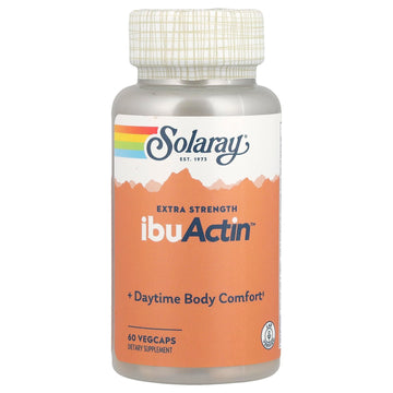 SOLARAY Ibuactin - Turmeric and Ginger Supplement for Men and Women, Body Comfort Supplement, Turmeric & Ginger Capsules - 60 Count VegCaps SOLARAY Au supplements