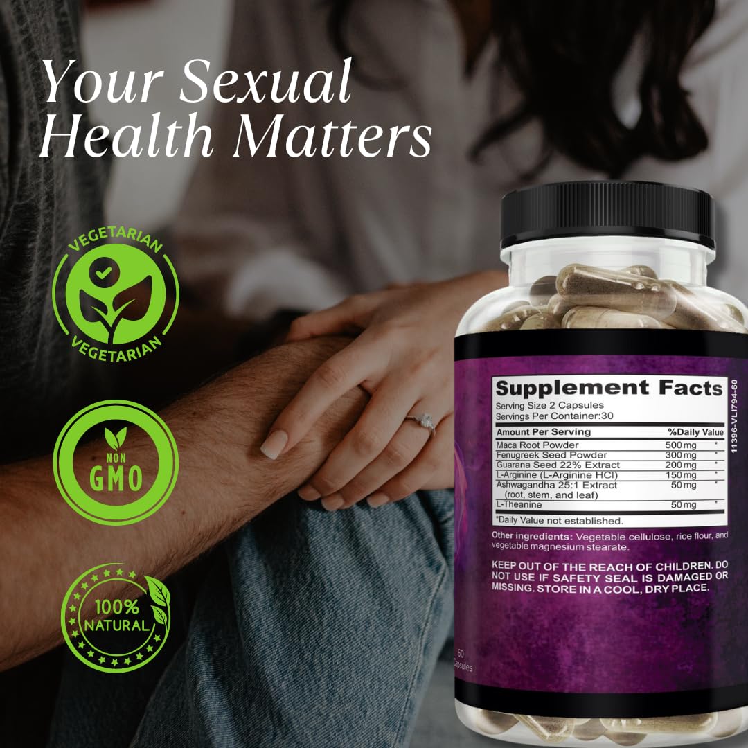 Waòm Wellness Crave – Women’s Desire Booster with Maca, Ashwagandha & L-Theanine – Natural Energy, Mood & Hormone Balance Support – 60 Vegan Capsules Waòm Wellness Au supplements
