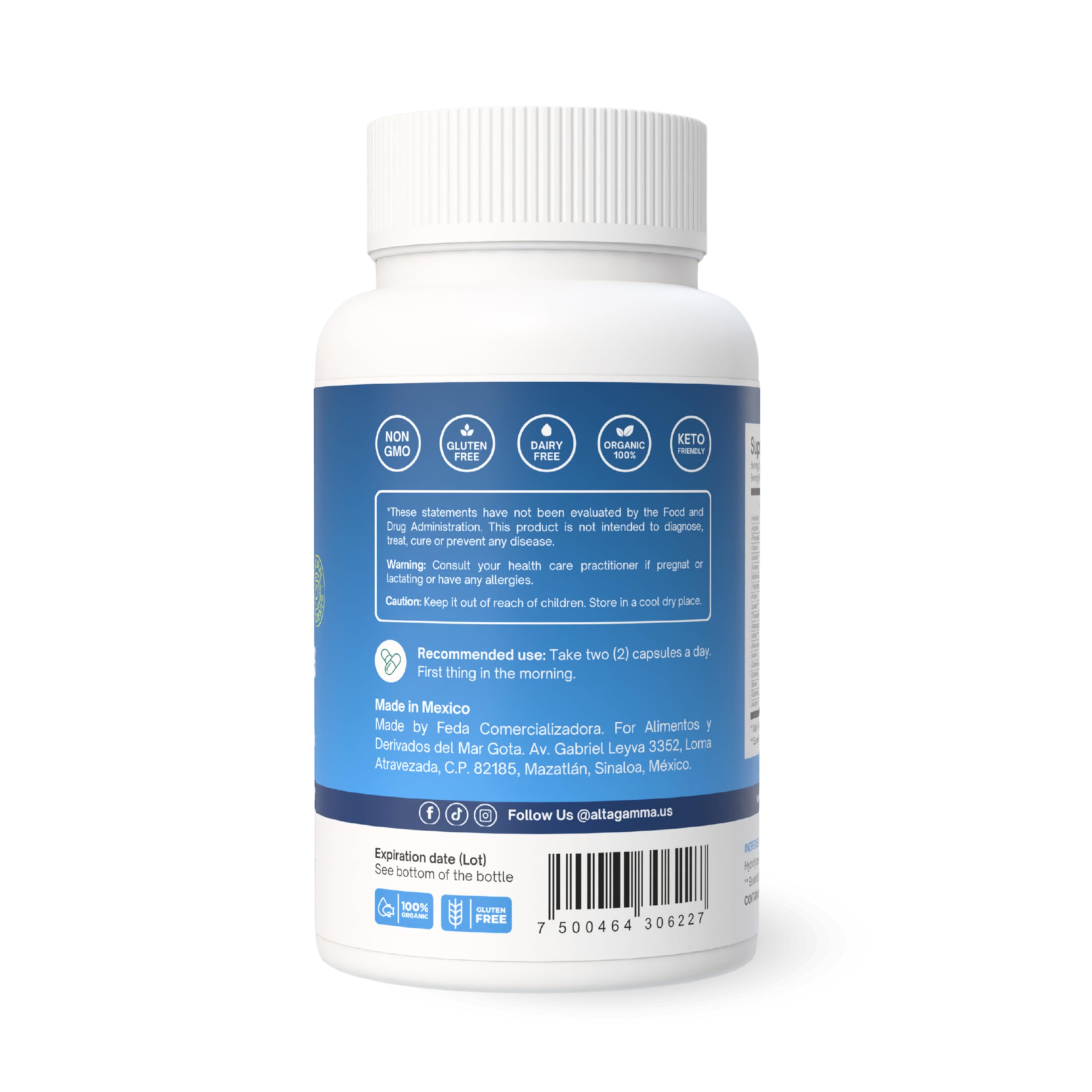 ALTAGAMMA Pure Amino Acids Complex - Protein for Pre/Post Workout, Energy & Muscle Recovery - 9 Essential Amino Acids Supplement (EAA) & BCAAs - Leucine, Lysine, L Tyrosine, L Arginine, 60 Capsules ALTAGAMMA Au supplements