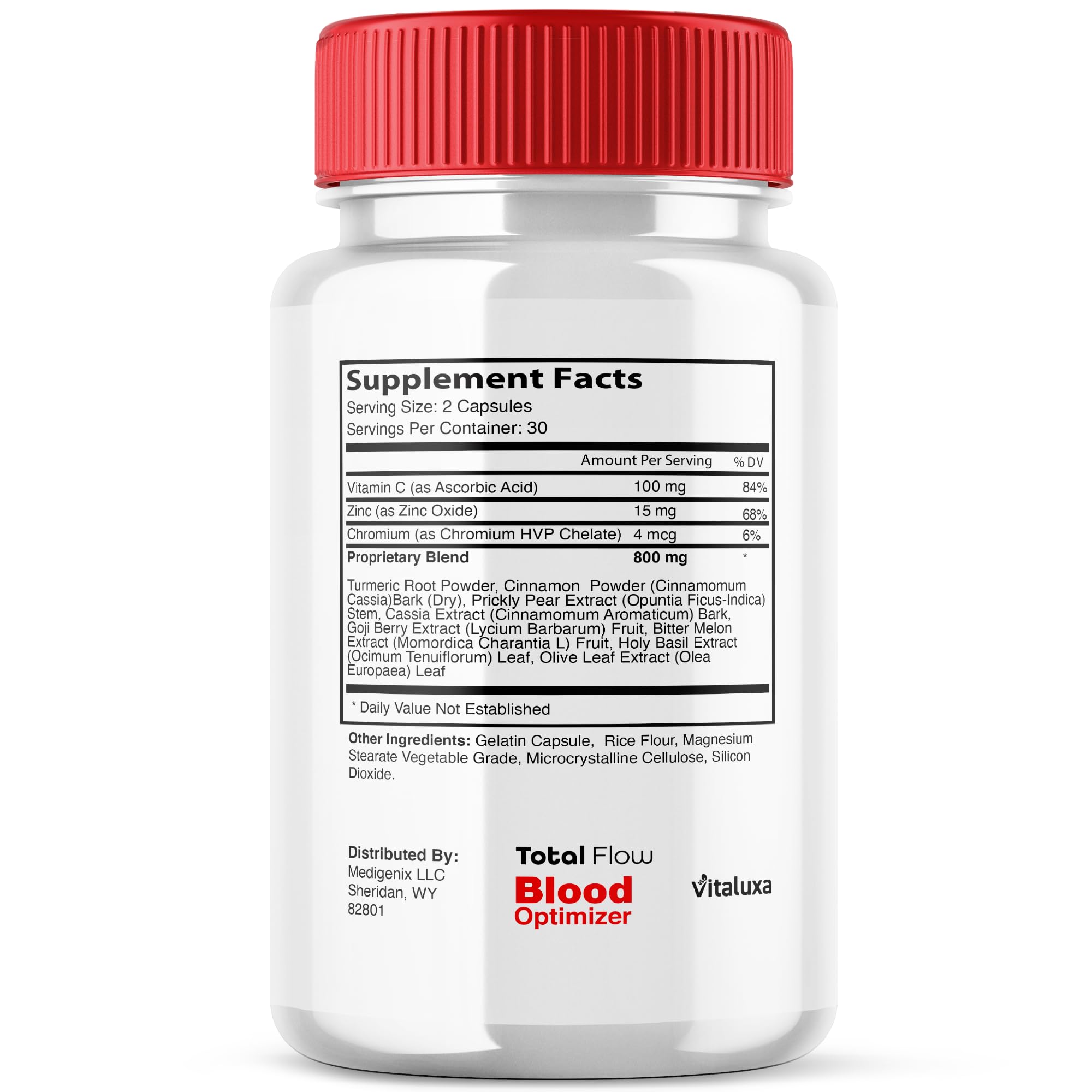 Total Flow Blood Balance, TotalFlow Blood Support Capsules Supplement Advanced Formula All Natural Optimizer Maximum Strength Daily Health Wellness, TotalFlo Premium Blend Pills (60 Capsules) Vitaluxa Au supplements