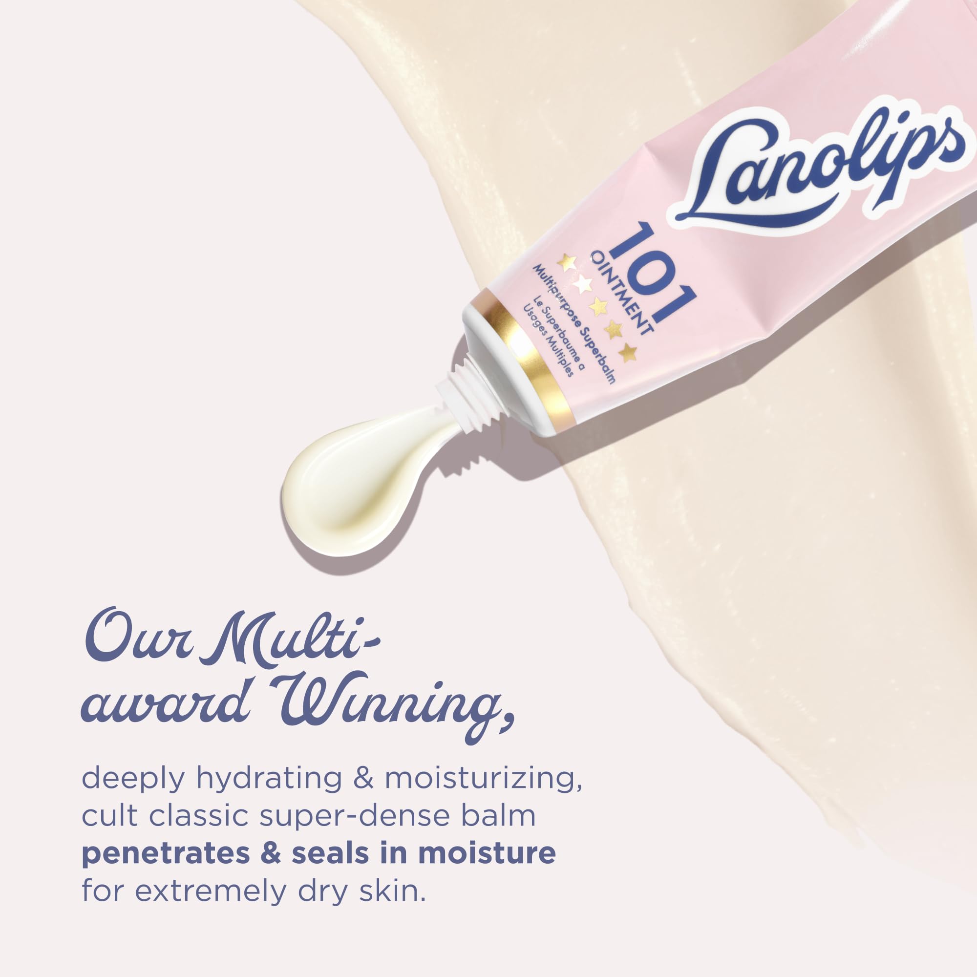 Lanolin 101 Multipurpose Ointment - Lanolin Lip Balm & Healing Ointment for Skin Barrier Repair - Moisturizer for Dry Lips, Cuticles & Elbows - No Petroleum Formula - Original Superbalm (0.52 oz) Lanolips Au supplements